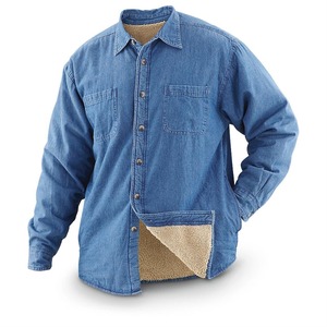Chemises en jean denim de coton à manches longues décontractées pour hommes de meilleure qualité, produits les plus vendus avec logo personnalisé - Product Image 6