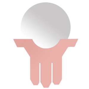 Miroir bleu aqua Khomsa - Product Image 1