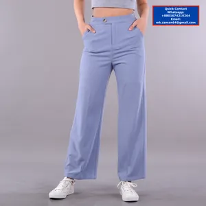 Nouvelle mode pantalon Gaucho pour dames pantalon ample à jambes larges vêtements du Bangladesh pantalon ample pour dames personnalisé pantalon ample prix bon marché