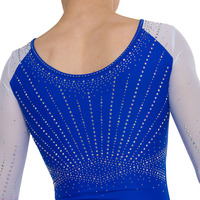 Performance gymnastique porter Sublimation impression danse filles épissure col en V gymnastique Ballet justaucorps enfants danse body