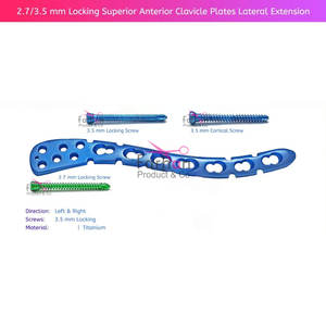 Para LCP Superior Anterior clavícula-S 3,5mm placas de acero inoxidable juego de tornillos 154 Uds Manual fuente de alimentación estándar de seguridad-ML - Product Image 3