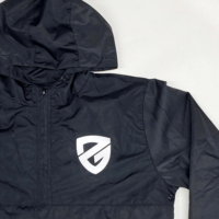 Veste de sport coupe-vent à capuche pour homme, fermeture éclair quart de tour, polyester léger, vêtements d'extérieur pour le printemps