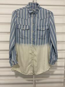 ไหมพรมผ้าฝ้าย100% ลายทางสำหรับผู้ชายผ้าปอปลินย้อมแขนยาวแห้งเร็วระบายอากาศได้ดี - Product Image 2