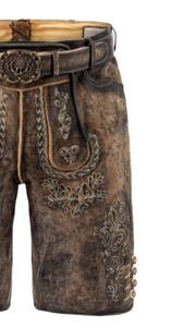 Custom Men's Bavarian Lederhosen Venta al por mayor de cuero genuino alemán Lederhosen para hombres - Product Image 3