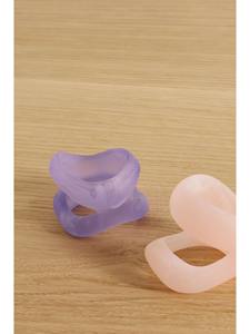 Anneau de serviette en résine fait à la main avec un motif floral artistique, parfait pour une table à manger de style rustique - Product Image 5