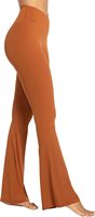 Pantalon de jogging évasé ample et respirant pour femme, taille haute élastique, personnalisable, vente en gros