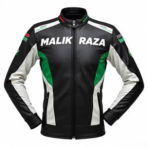 Chaqueta de moto de cuero desgastado vintage | Lavado y acabado personalizados | Precio mayorista de fábrica - Product Image 6