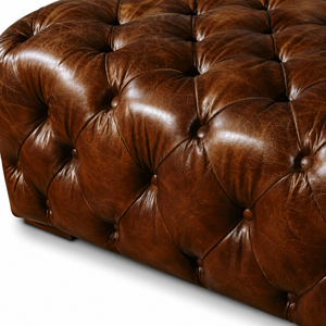 Sofá Chesterfield de Cuero de Búfalo Hecho a Mano, Estilo Aviador, Industrial, Vintage, de Aluminio, 3 Plazas, Muebles de Lujo para Sala de Estar - Product Image 5