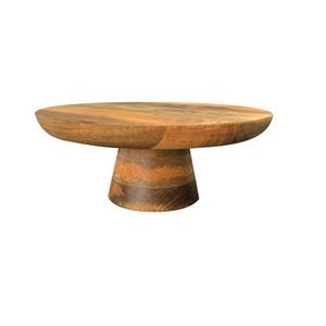 Traditional Wooden <b>Carved</b> Cake Stand For Bakeware & Table Decoration Natural <b>Wood</b> Color Round Shape Cup Cake Stand - Product Image 6