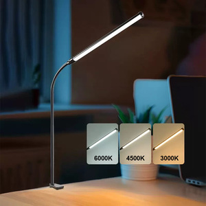 Lámpara de Escritorio LED con Clip, 3 Modos de Luz y 10 Niveles de Brillo, Lámpara con <span class=keywords><strong>Pinza</strong></span> Alimentada por <span class=keywords><strong>USB</strong></span> para Lectura y Estudio - Product Image 2