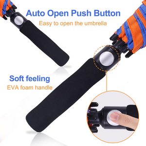 Parapluie droit automatique Extra Large de marque personnalisée <span class=keywords><strong>Bâton</strong></span> de protection contre la pluie coupe-vent surdimensionné pour hommes et femmes pour golfeurs - Product Image 3