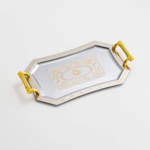 ถาดเสิร์ฟไม้สีขาวลายแมนดาลา งานแฮนด์เมด ดีไซน์หรูหรา พร้อมหูจับ สำหรับอาหารเช้า กาแฟ ของว่าง งานเลี้ยง และตกแต่งบ้าน - Product Image 6