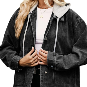 Haute qualité pas cher prix dames veste en jean nouveau style taille régulière à manches longues tenue décontracté femmes veste en jean - Product Image 2