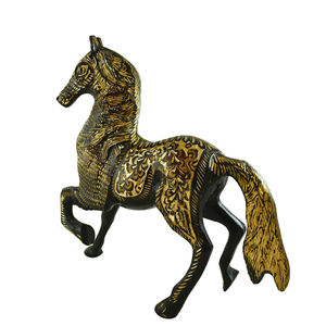 Statue de cheval en laiton doré dans des tailles personnalisées, superbe statue vintage en laiton, statue en laiton faite à la main - Product Image 4