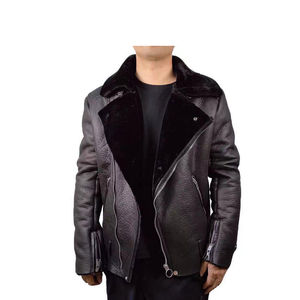 Chaqueta de Cuero Clásica para Hombre, de Secado Rápido, Transpirable, con Costuras Premium, Abrigo de Invierno Elegante, Estilo Urbano - Product Image 5