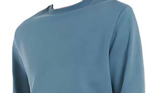 Sweat-shirt à col rond à manches longues en molleton 100% coton unisexe, vente en gros, logo personnalisé, tissu doux au toucher, teinture unie, automne - Product Image 3