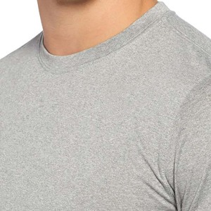 Nouveauté été, t-shirts pour hommes, manches courtes, coupe ajustée, col rond, coton respirant, grande taille, style streetwear, gris chiné, chemises pour hommes - Product Image 5