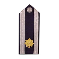 Épaulettes d'uniforme de capitaine de la Marine fabriquées à la main OEM Épaulettes de vêtement brodées sur mesure Écussons d'uniforme de rang supérieur