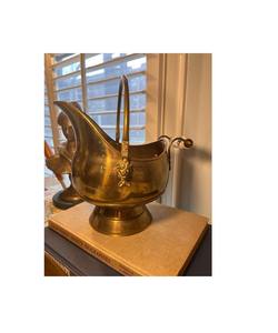 Antique Vintage Home Decor <b>Coal</b> Bucket Decorative Brass with Handle for Storing Fireplace <b>Coal</b> - Product Image 6