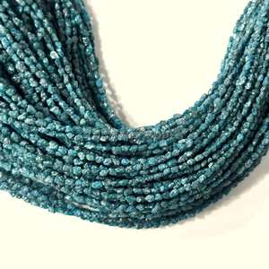 เพชรบลูธรรมชาติ 3-3.5 มม. แบบดิบ ไม่เจียระไน รูปทรงหยดน้ำ สำหรับทำเครื่องประดับ ราคาขายส่ง - Product Image 3