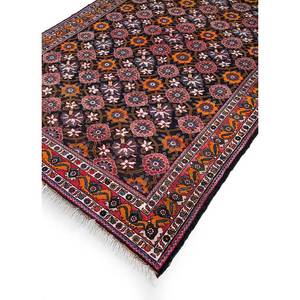 Aalam Beige <b>Brown</b> Hand Knotted <b>Wool</b> Rugs Floral Abstract Living Carpet for Home for Hallway Rectangle Entryway Puzzle Decor - Product Image 2