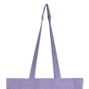 Bolsa de regalo de comestibles de gran capacidad reutilizable ecológica lisa larga personalizada bolsa de lona de color con logotipo impreso - Product Image 2