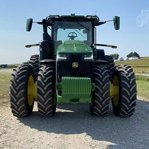 Tractor John Deere 8R 2023 370 tipo oruga de rueda usada con potencia nominal de 150hp para uso agrícola con componente de motor central - Product Image 1
