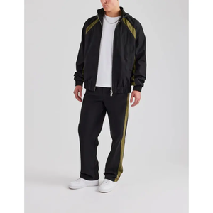 Conjunto Deportivo de Nylon con Bloques de Color, Personalizado con Estampado, Chaqueta y Pantalones con Cremallera, Cortavientos para Hombre, Conjunto Deportivo de 2 Piezas, Pantalones Cortos para Hombre, Conjunto Deportivo 2026 - Product Image 4