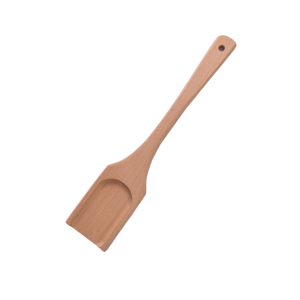 BeechWood Spatula Natural Wooden Hollow Turner Premium Handcrafted Kitchen <b>Utensil</b> for Frying & Draining Non-Stick Cooking Tool - Product Image 4