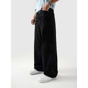 กางเกงคาร์โก้เอวสูงสีดำ รุ่นยูทิลิตี้ V1 ผ้าแคนวาส - Product Image 2