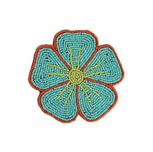Colorful Beaded Embroidery <b>Patch</b> For Fashion Wear Elegant Seed Beads Handcrafted Embroidery <b>Patches</b> - Product Image 4