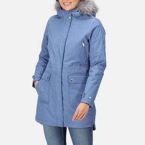 Veste parka pour homme, automne, longue, élégante, respirante, matelassée, coupe-vent, capuche en fourrure, chapeau amovible, fermeture éclair, logo personnalisé, imperméable - Product Image 1