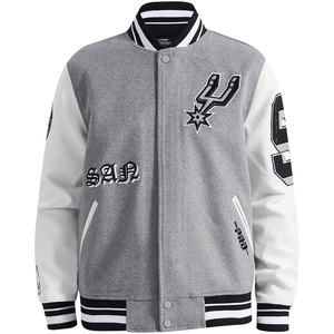 Veste universitaire d'hiver pour homme, haute qualité, 100% laine, design vintage hip-hop personnalisé, broderie sur le devant, coupe-vent, respirante - Product Image 1