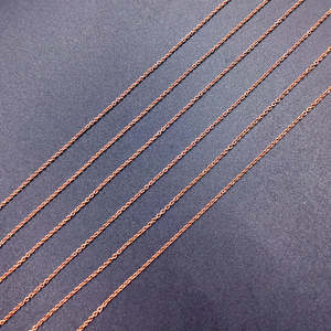 Cadena de Eslabones Ovalados Planos de 1.25 mm, Chapada en Oro, Plata y Oro Rosa, Cadena de Cobre para Joyería, Suministros para la Fabricación de Joyas, Tamaño 8 mm - Product Image 3