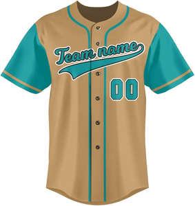 Camiseta de algodón 100% para hombre, camisetas de béisbol de moda con estampado holgado para marcas, ropa de calle con etiqueta personalizada, camisa con botones de malla - Product Image 6