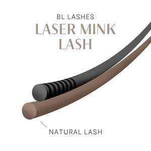 Pestañas Postizas BL Laser Mink 0.25, Fibra PBT Coreana, Acabado Mate, Longitud Mixta de 7mm a 25mm, Curvatura CC/LC/DD/LD, Modelo Fácil de Usar, con Caja - Product Image 2