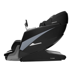 Fauteuil de massage haut de gamme en cuir pleine fleur (noir) - Product Image 3
