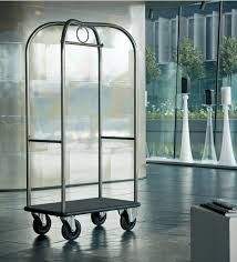 Chariot à bagages Bellman Four Wheels Bellboy Cart Chariot à bagages d'hôtel Chariot à bagages de hall d'hôtel Chariots à bagages - Product Image 5