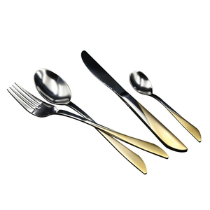 Meilleure vente prix d'usine ensemble de couverts de luxe en acier inoxydable poli pour mariage avec poignée torsadée et manuelle - Product Image 4