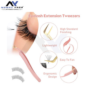 Pince à épiler professionnelle pour extension de cils Outils de cils à pointe de fibre de précision avec des couleurs personnalisées - Product Image 3