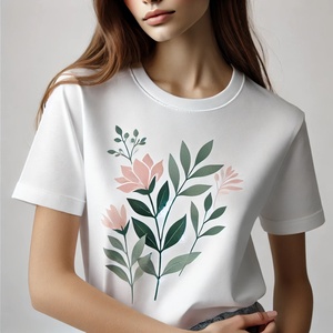 Camiseta unisex de gran tamaño con bolsillo de algodón 100%, ropa de calle pesada de alta calidad, serigrafía personalizada, informal corta para hombres y mujeres - Product Image 5