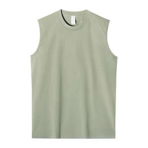 Camiseta sin mangas para hombre holgada de cuello redondo con músculos deportivos en blanco de fabricante personalizado de alta calidad - Product Image 3