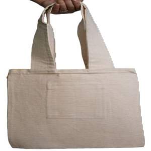 Sac fourre-tout en coton biologique 100% Calico avec logo personnalisé sac d'épicerie écologique et écologique en toile biodégradable - Product Image 2