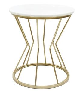 Table d'appoint moderne en fil de métal au design exquis, parfaite pour les salons et les bureaux contemporains - Product Image 4