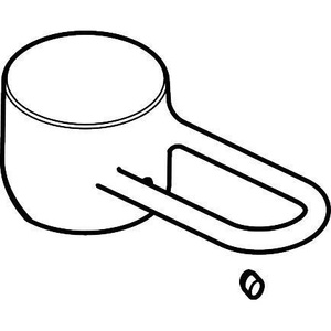 Axor Uno Chrome Handle for Mixers by Hansgrohe - Product Image 3