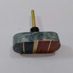 Perilla de mármol decorativa al por mayor para puerta y ventana de cocina cajón ovalado hecho en La India decoración del hogar precio bajo - Product Image 5