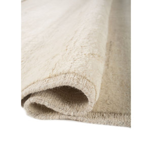 Contour Ivory Handmade Wool <b>Rugs</b> Classic 10mm Plush Entryway/<b>Bedroom</b> Rectangle <b>Rug</b> for Home Hallway Use-Hwl-358 - Product Image 2