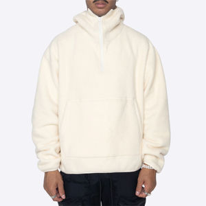 Sweat à capuche Sherpa personnalisé pour garçons avec impression brodée Street Fashion Gents Thermal Sweatshirt Winter Fleece Hoodie - Product Image 1