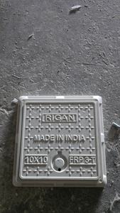 450*450 Square New Design FRP Composite Resin Manhole Cover with Light Strong Durable Features White & Gray Eco-Friendly - Product Image 6