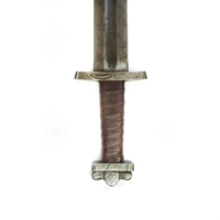 Haute qualité damas extérieur épée couteau Multitool couteau de survie poignée en cuir personnalisable OEM acier Collection épée